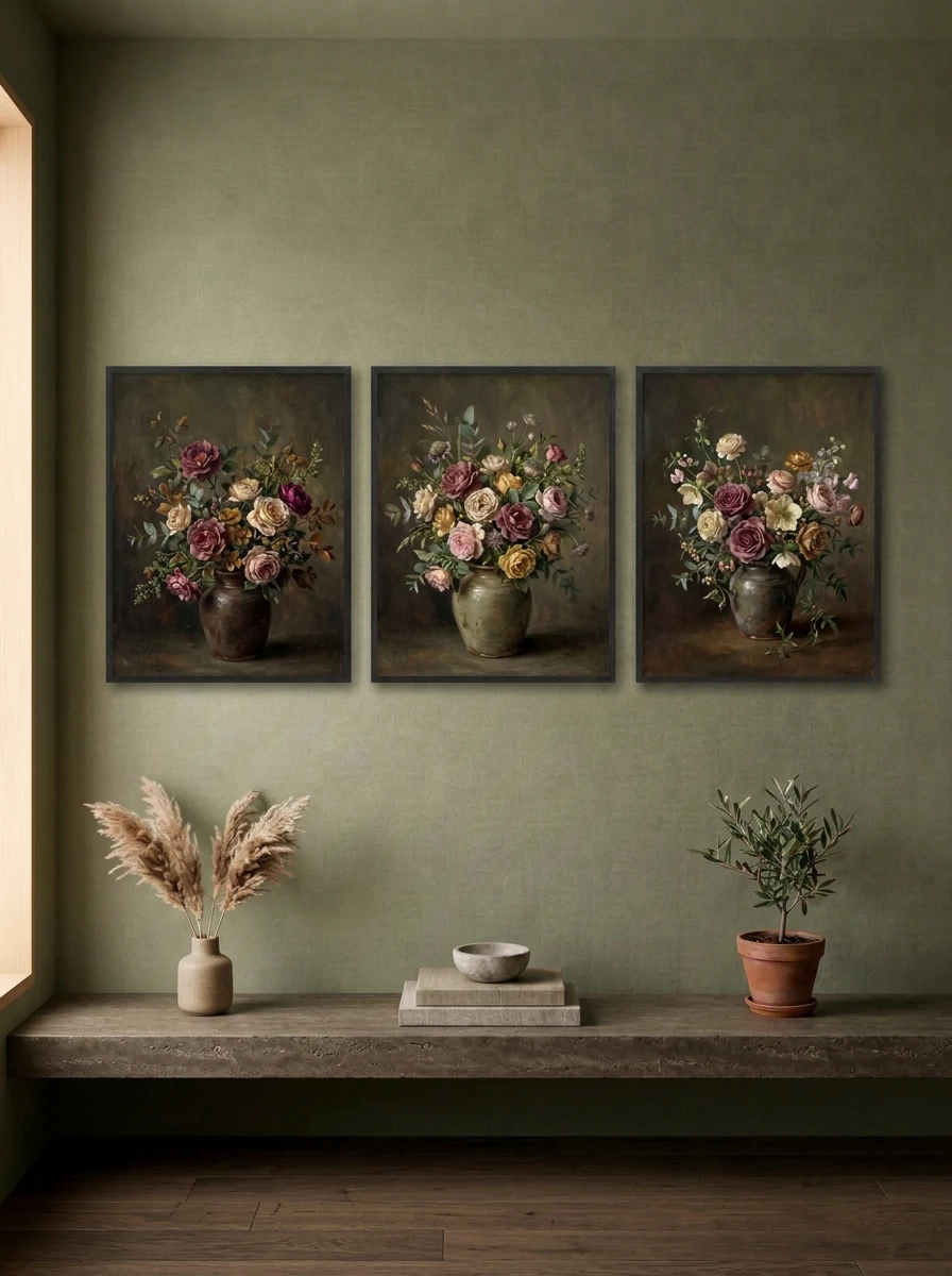ART-3 001 · Üçlü Çiçek Seti